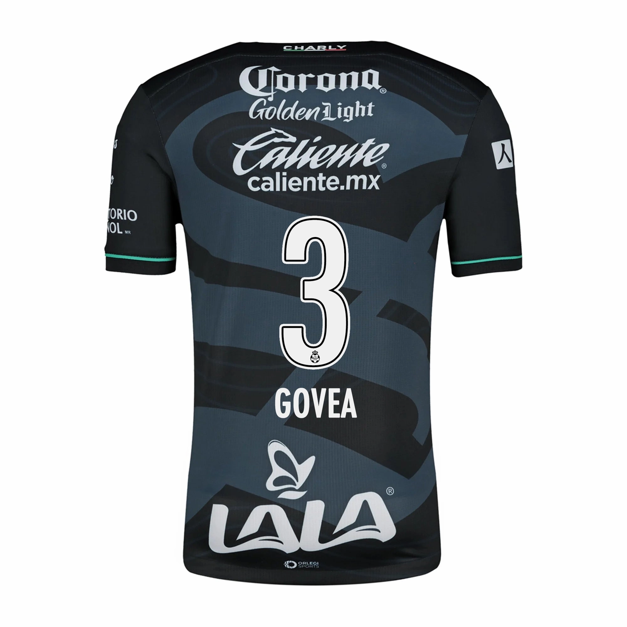 Multipanel Construction Layered Mesh Inserts Charly Ismael Govea Santos Third Jersey 24/25 (Black/Grey)