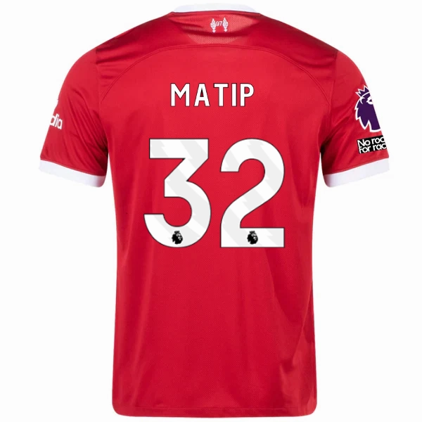 No Limits Comfort Plus Nike Liverpool Joel Matip Home Jersey w/ EPL   No Room For Racism Patches 23/24 (Red/White)