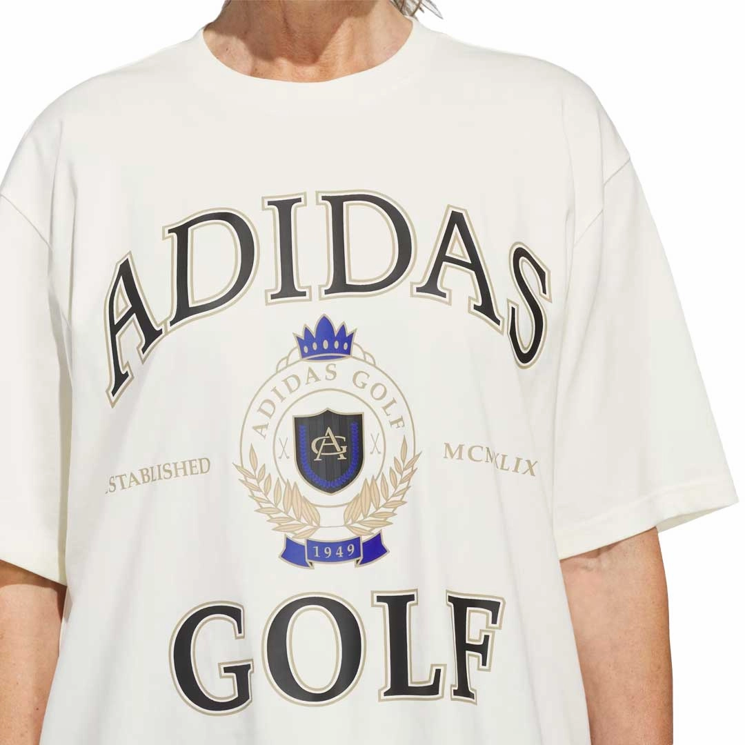 Reinforced Shoulder Structure adidas - Women's Go-To Crest Graphic Boyfriend Short Sleeve T-Shirt (IN6351)