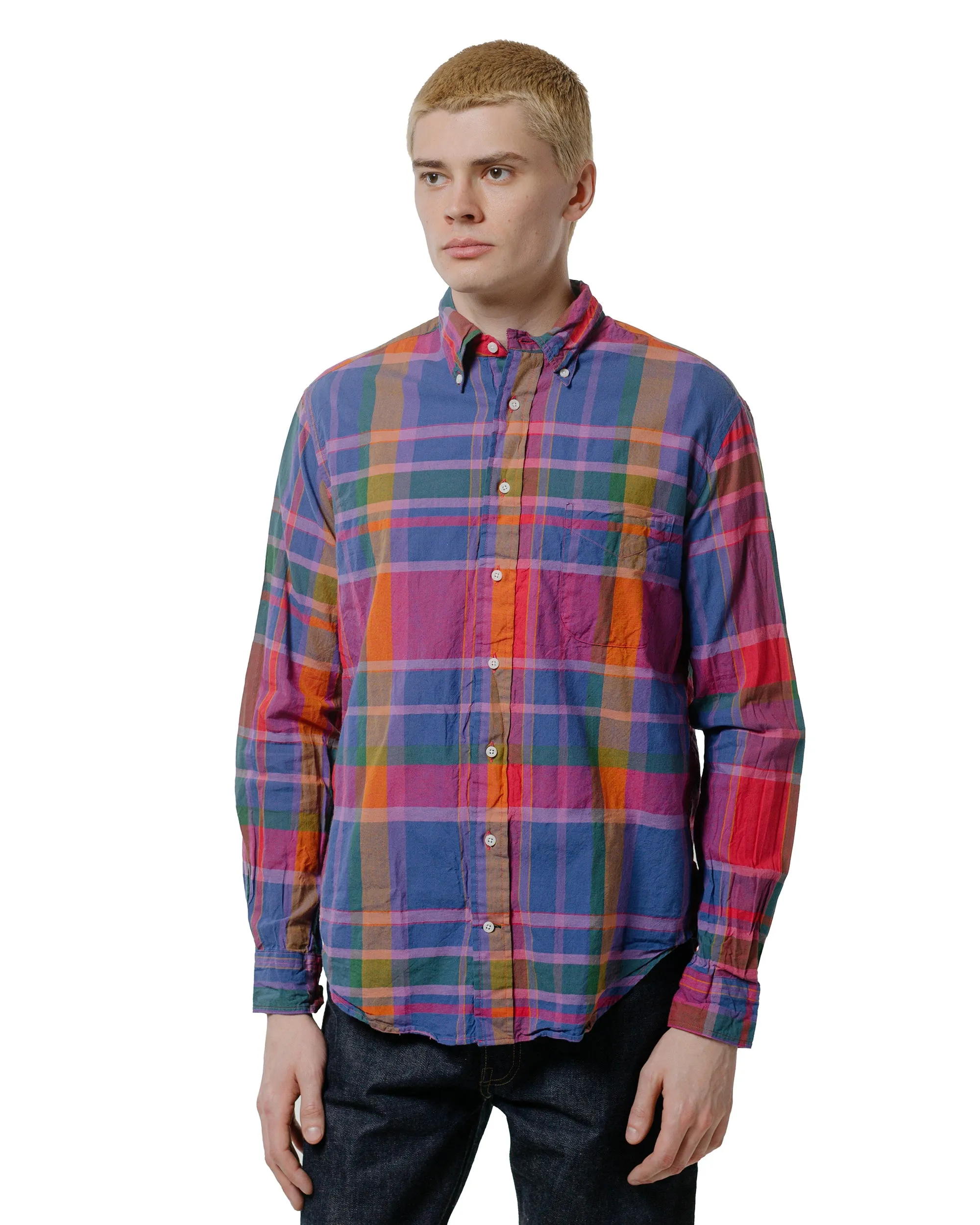Gitman Vintage Bros. Purple Archive Indian Madras Shirt slim fit