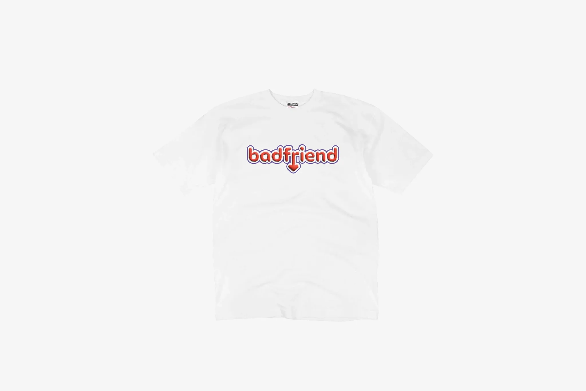Recycle Glow Badfriend "Unique Logo S/S Tee" M - White