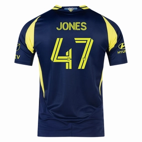 adidas Nashville Authentic Isaiah Jones Away Jersey w/ MLS   Apple TV 25/26 (Tena Blue) Focused Cut