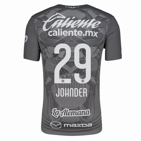 Compression Fit Wrinkle Resistant Weave Charly Jhonder Cadiz Leon Third Jersey 24/25 (Grey/Green)