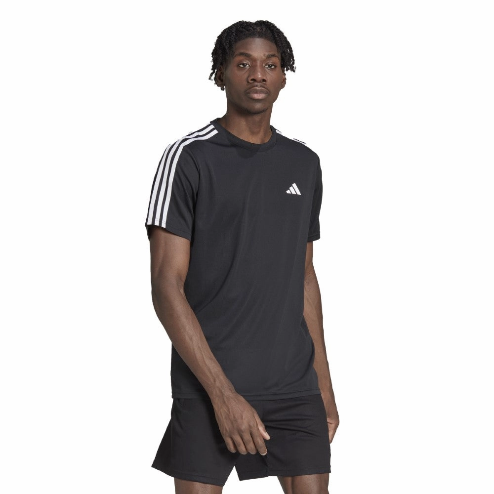 Train Essentials 3-Stripes Training T-Shirt Premium Material Athletic and Cool