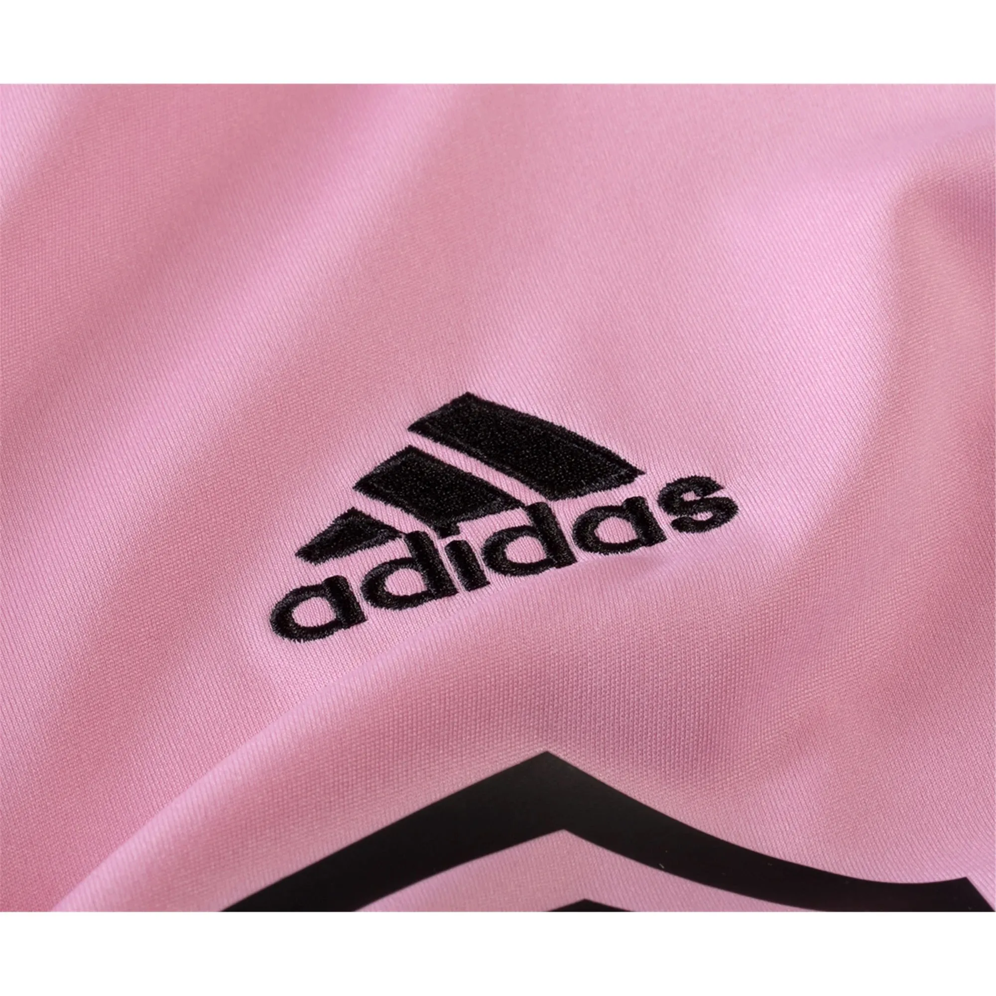 adidas Inter Miami Lionel Messi Home Jersey 23/24 w/ MLS   Leagues Cup Patch   Match Details (True Pink/Black) Hydrophobic Finish Double Layered Collar