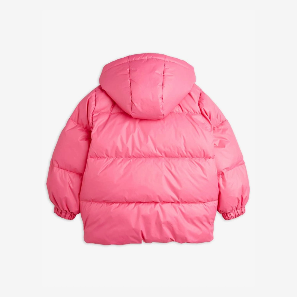 QuickDryFinish Mini Rodini Heavy hooded puffer jacket, Pink
