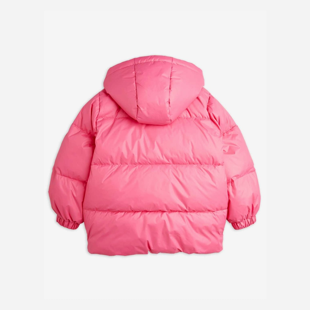 Mini Rodini Heavy hooded puffer jacket, Pink Practical Everyday Fit Quick Dry Coating