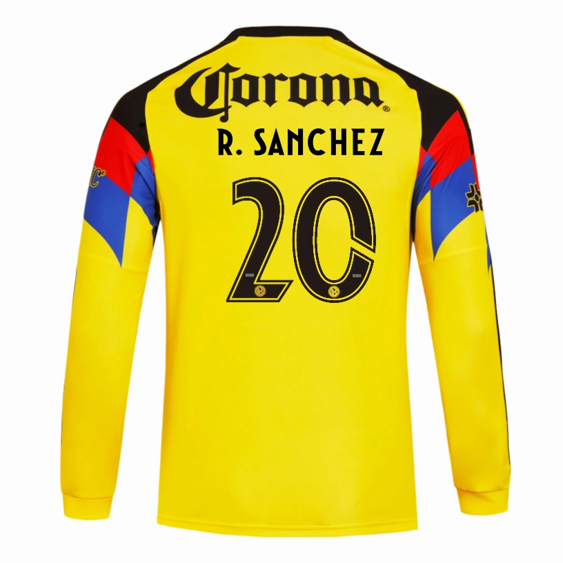 High Motion adidas R. Sanchez Club Am??rica 25/26 Long Sleeve Home Jersey (Yellow)