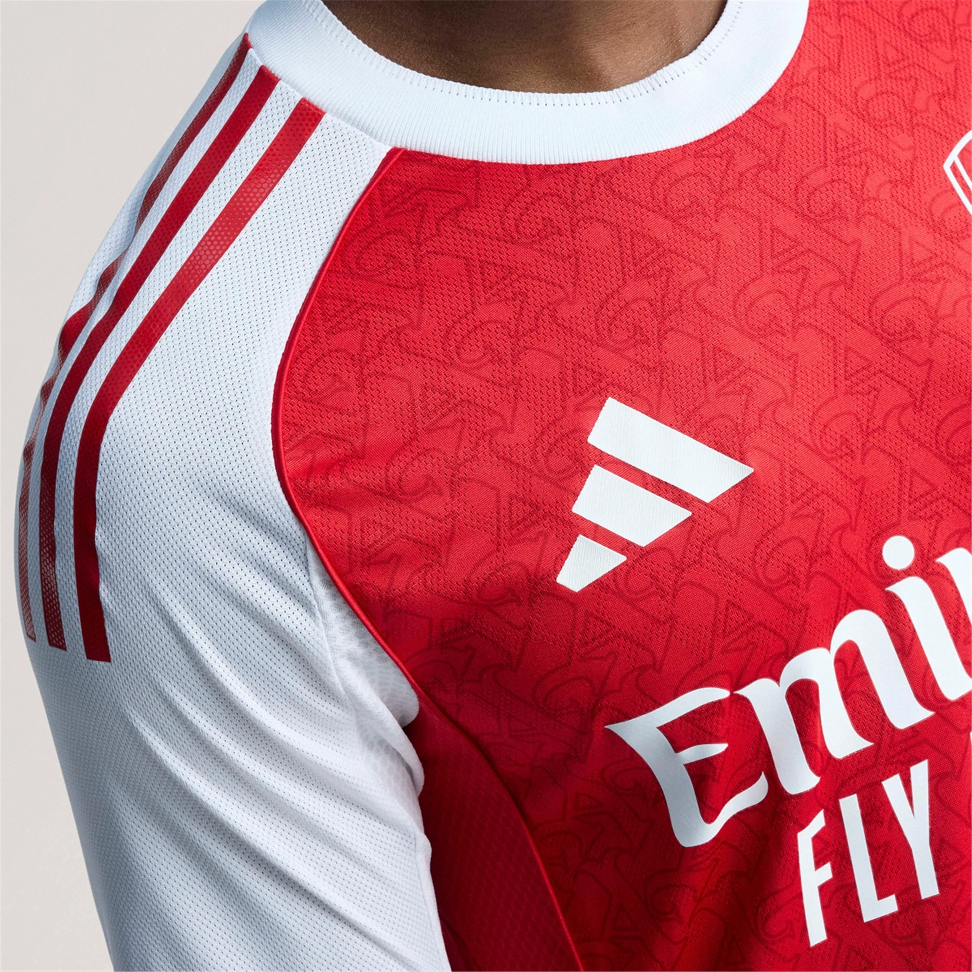 adidas Jurrien Timber Arsenal FC Authentic Home Jersey 25/26 w/ EPL Patch (Better Scarlet/White Hyper Fit