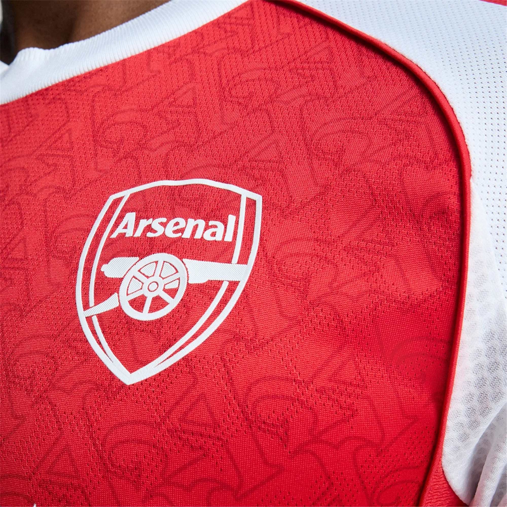 Reinforced Hem Durability adidas Jurrien Timber Arsenal FC Authentic Home Jersey 25/26 w/ EPL Patch (Better Scarlet/White
