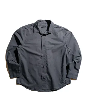 Tuckable Hem Weekend Adventure James Coward Filter Shirt Charcoal Cotton Washi