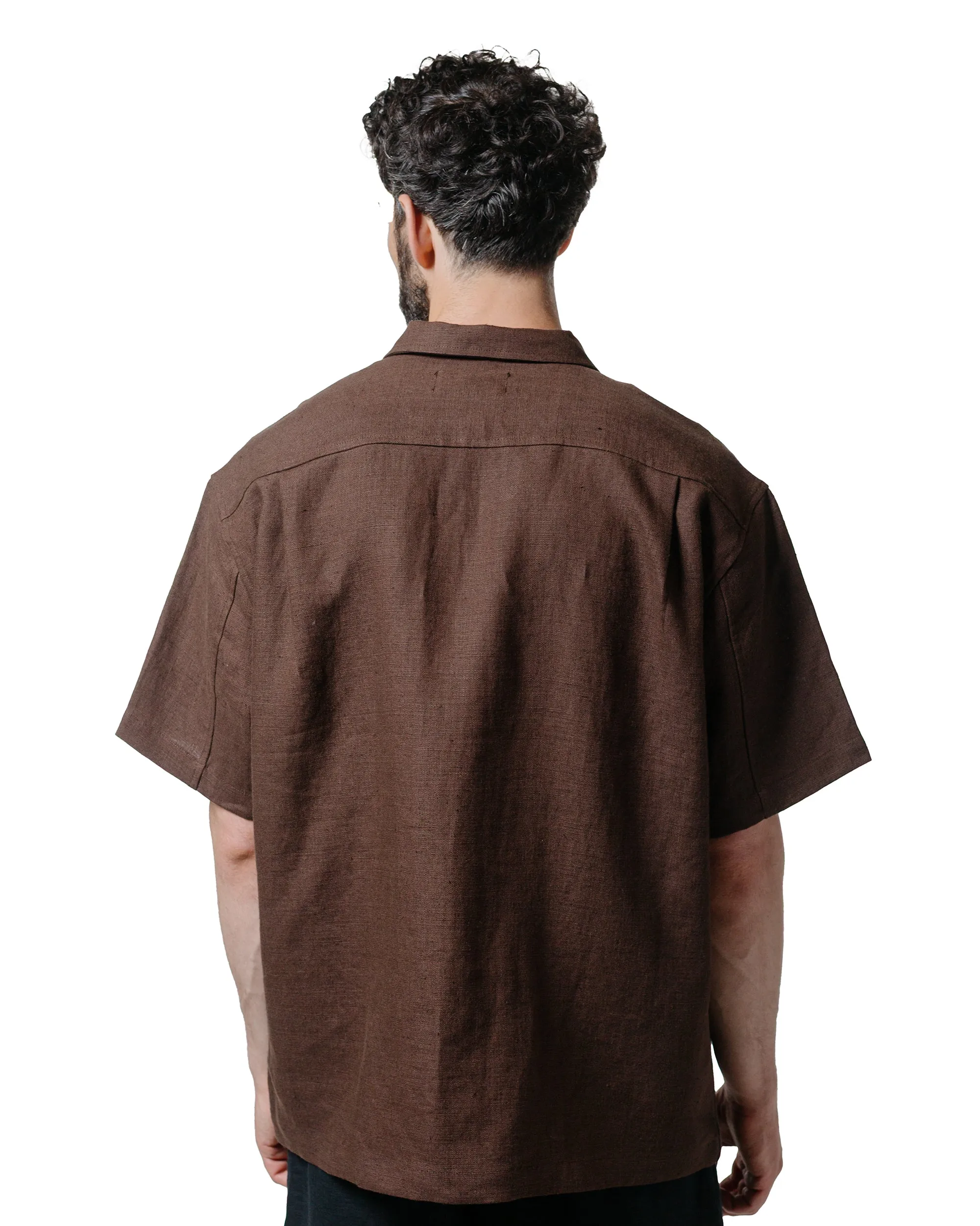 James Coward Sundown Shirt Chocolate Brown Welterweight Linen Weekend Adventure