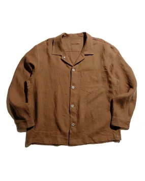 Country Charm Trendy Apparel James Coward Travail Shirt Corsica Brown Welterweight Linen