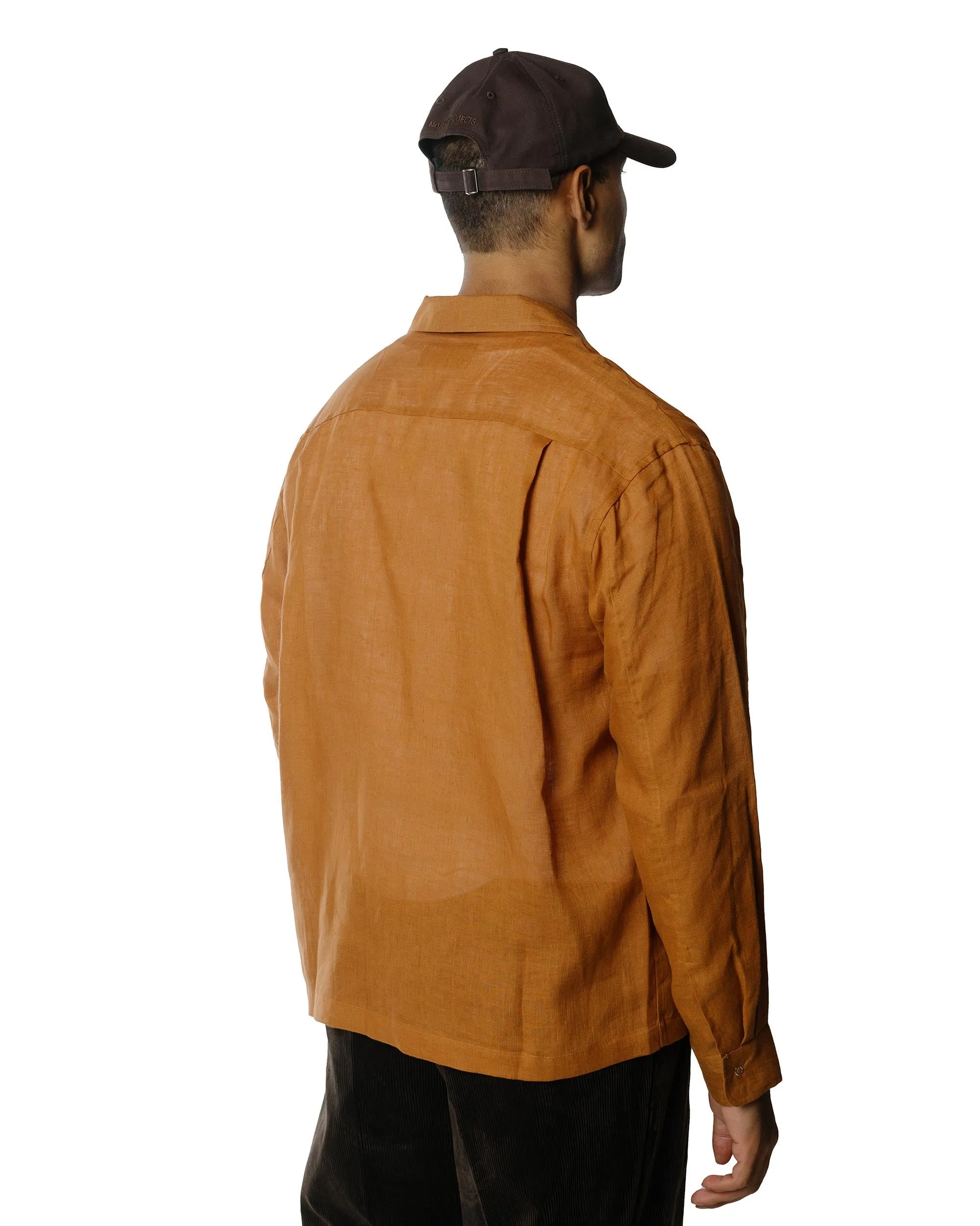 Relaxed Comfort James Coward Workshop Shirt Terracotta Linen