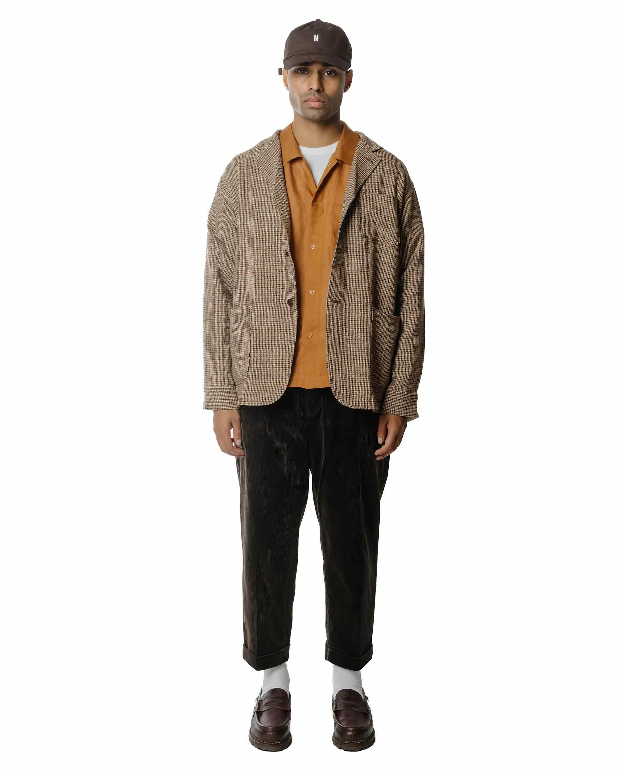 James Coward Workshop Shirt Terracotta Linen Anniversary Special Easy Care