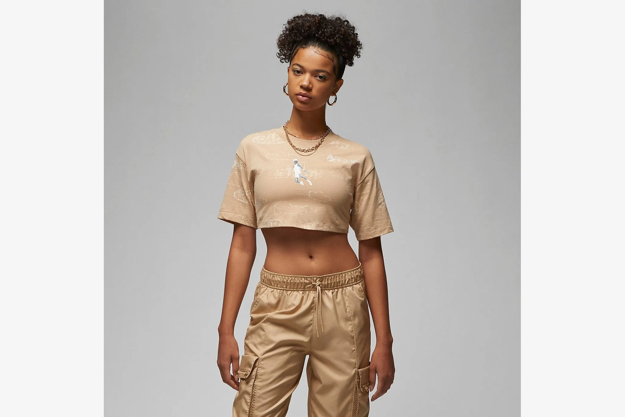 Jordan "Artist Series by Parker Duncan T-shirt - W - Desert Soft Inner Lining