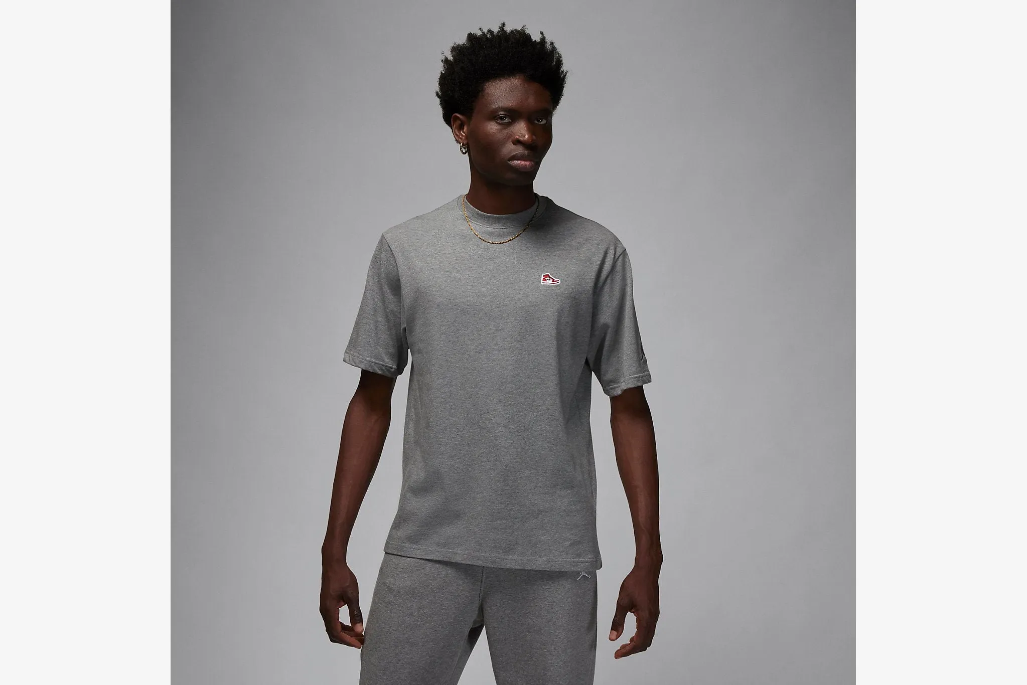 DoubleLayerReinforcement Spark Glow Jordan "Brand Tee" M - Carbon Heather