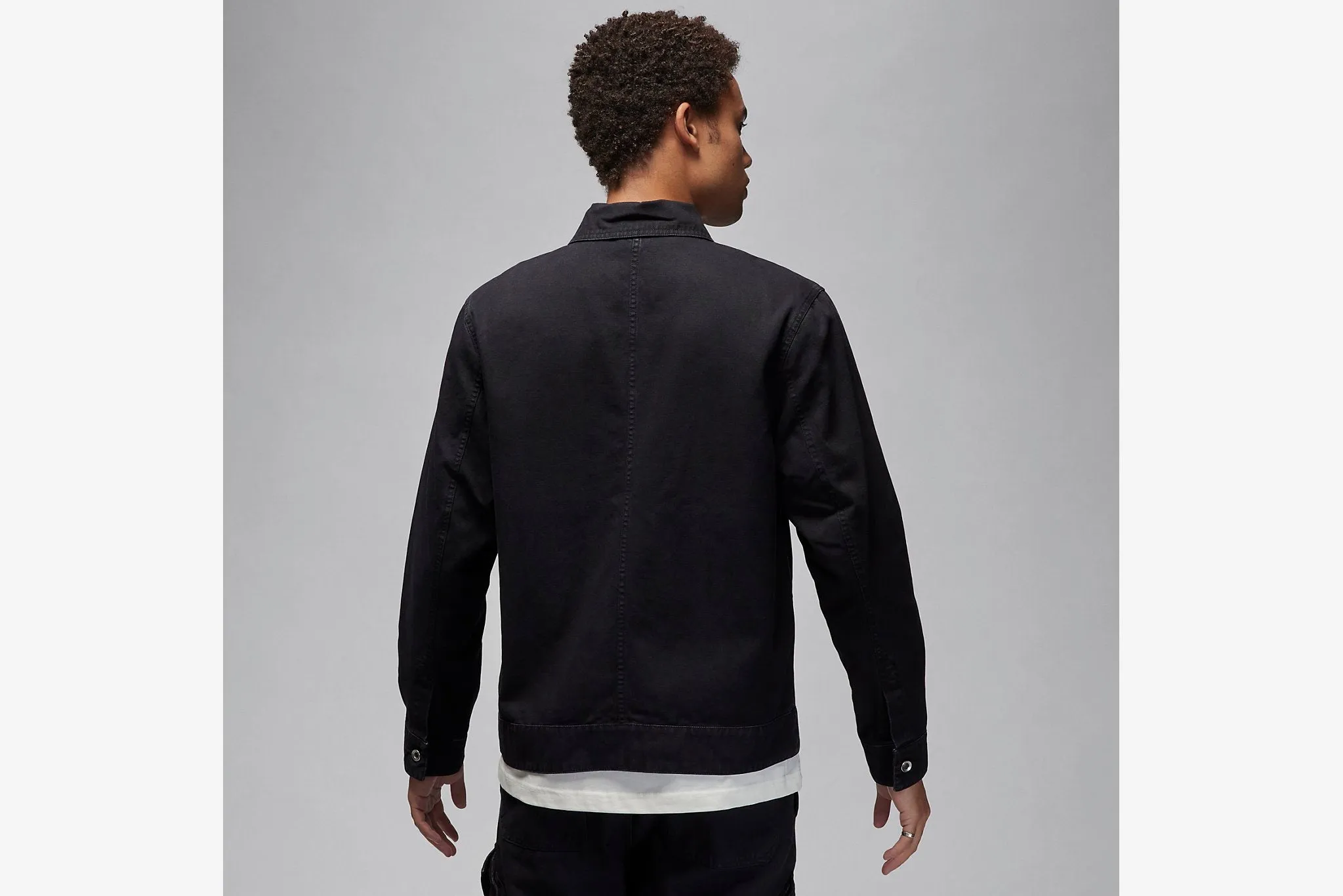 Jordan "Essentials Chicago Jacket" M - Black Organic Cotton Certification Pure Core