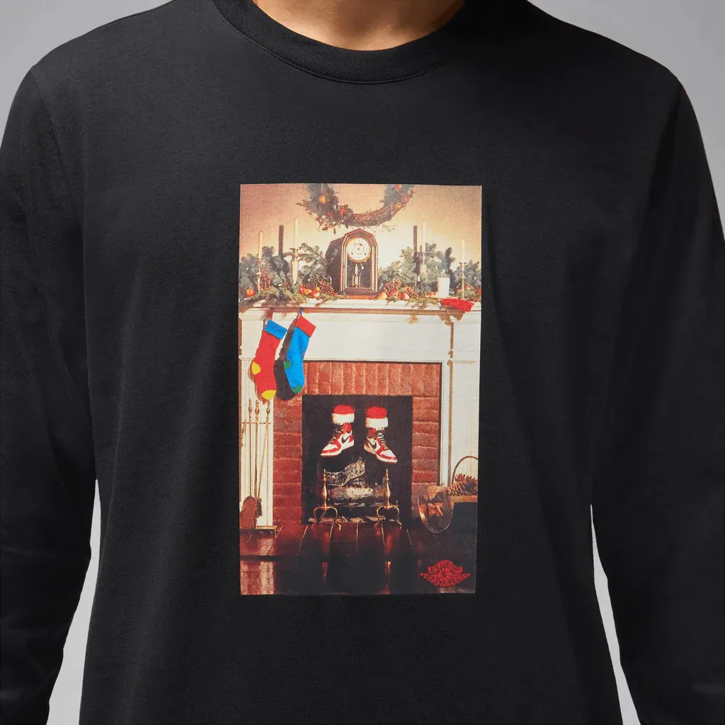 Sporty Design AbrasiveReinforcedZones Jordan "Jumpman Chimney Longsleeve Tee - M Black / White