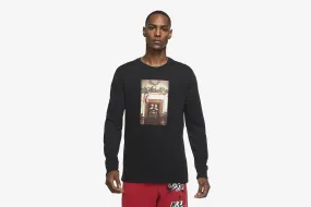 Jordan "Jumpman Chimney Longsleeve Tee - M Black / White Minimalist Style AntiPillingFabric