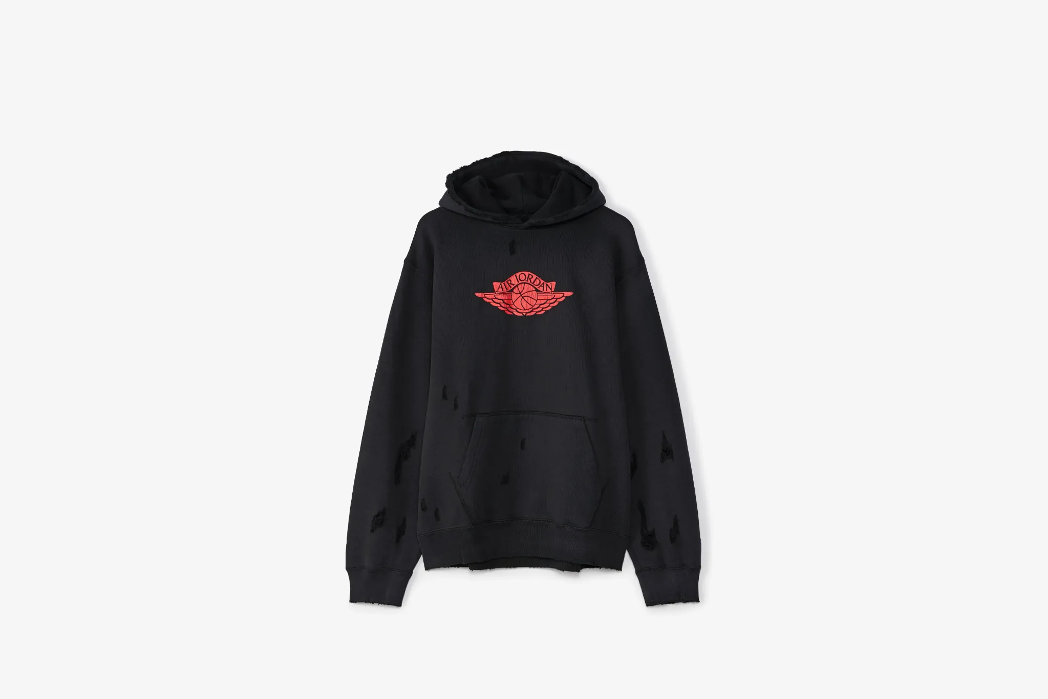 Jordan "Rare Air Fleece Hoodie" M - Black DoubleLayered Collar Elegant Pants