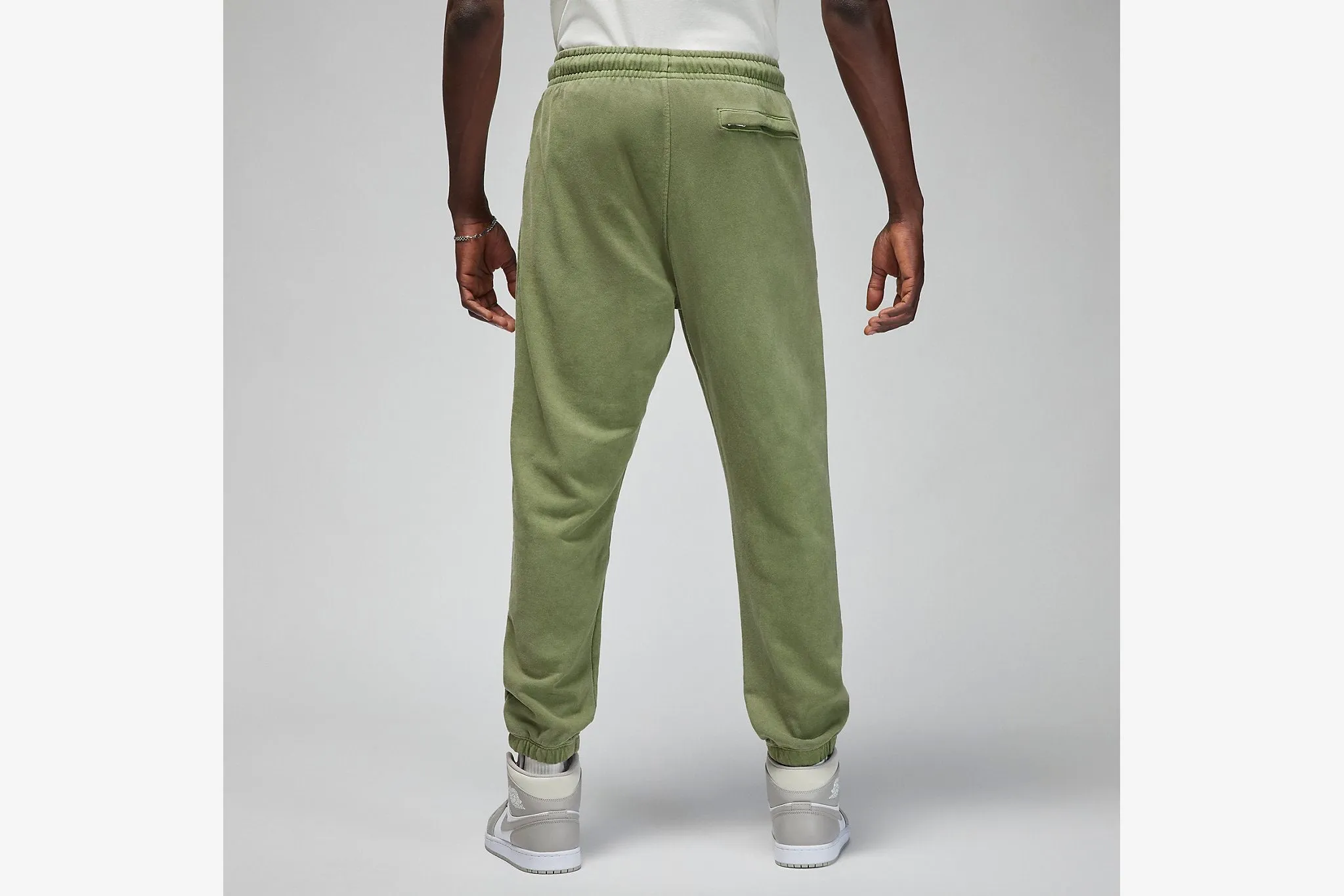 Warm Vest Vital Core Jordan "Statement Fleece Washed Sweatpants" M - Sky J Olive Green