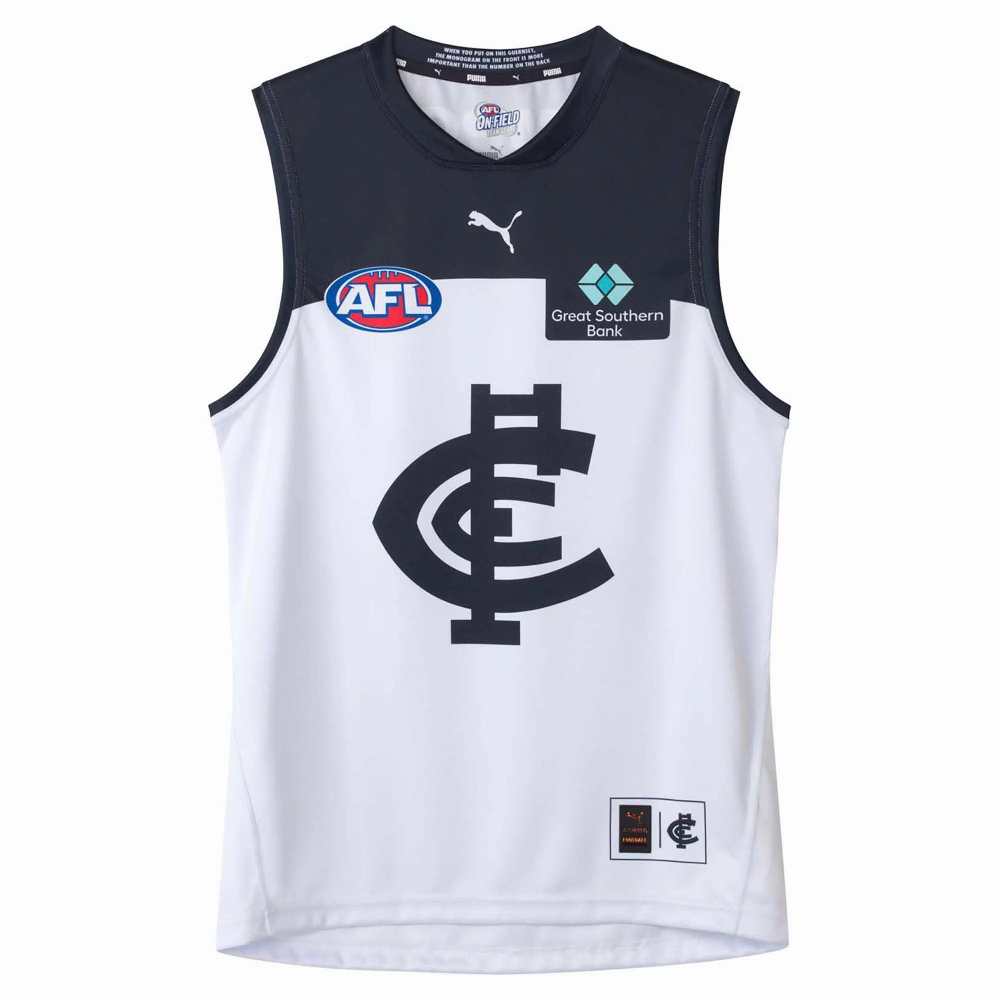 Junior's AFL Carlton Blues Football Club 2025 Clash Replica Jersey Air Mesh Flexible Training Gear