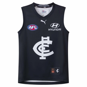 Junior's AFL Carlton Blues Football Club 2025 Home Replica Jersey Moisture Management Technology