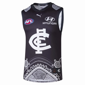 Junior's AFL Carlton Blues Football Club 2025 Indigenous Replica Jersey Move Support