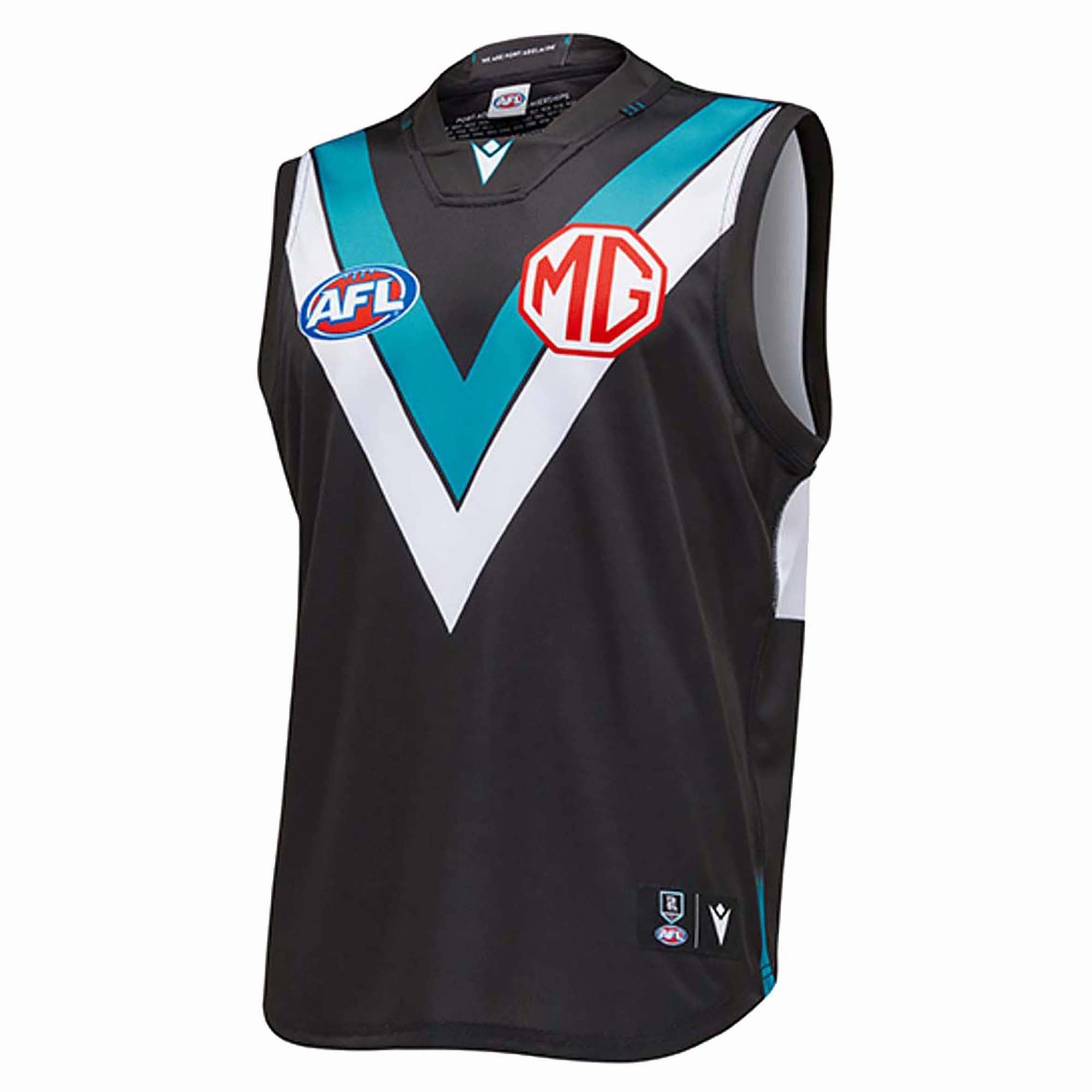 Anti Fade Technology Junior's AFL Port Adelaide Football Club 2025 Authentic Home Jersey