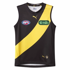 Junior's AFL Richmond Tigers Football Club 2024 Replica Home Jersey Eco Friendly Production