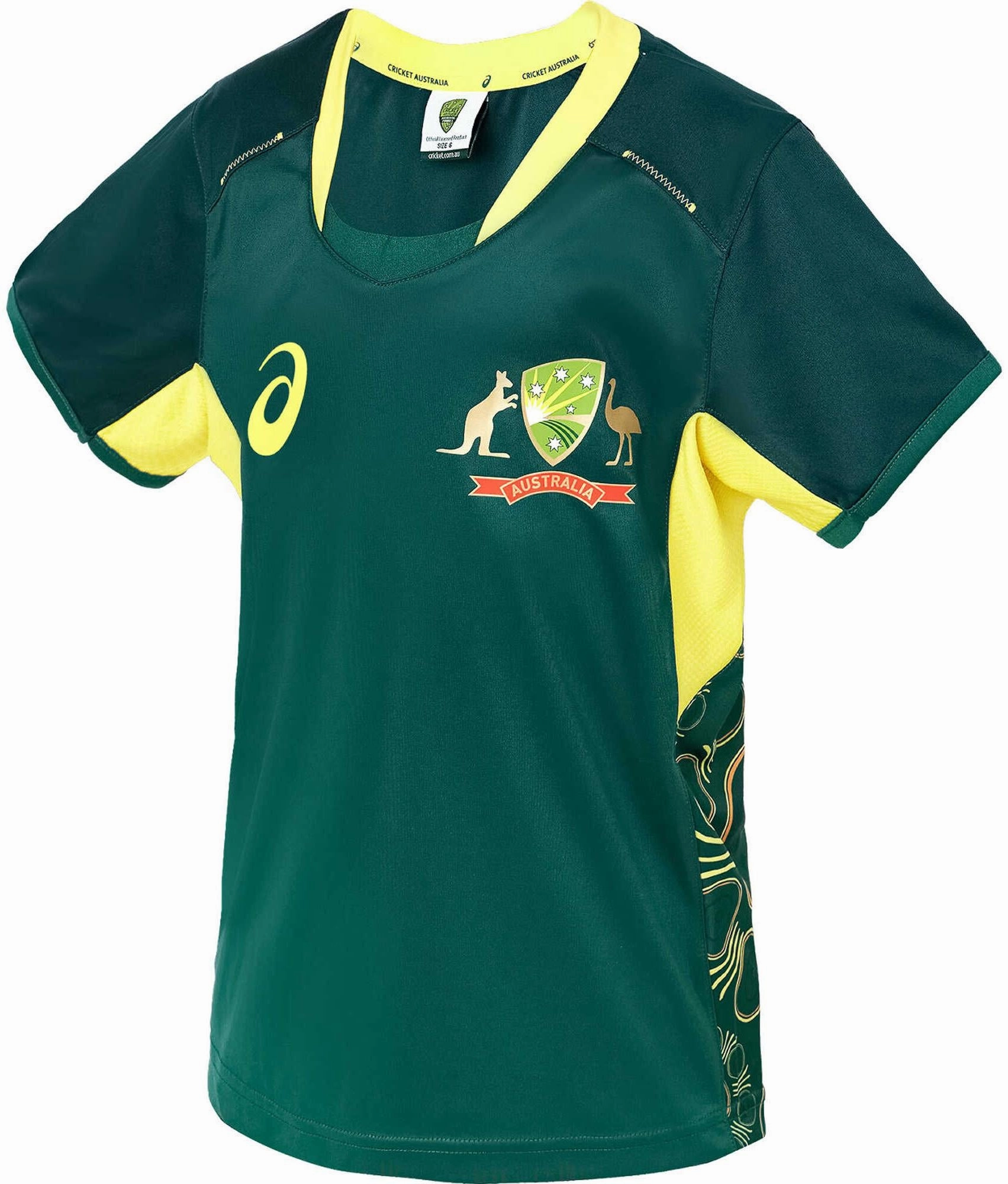 Junior's Cricket Australia Replica T20 Shirt Total Ease
