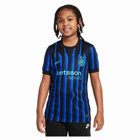 Junior's Inter Milan 2025/26 Replica Stadium Home Jersey Lean Motion Urban Street