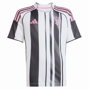 Breathable Back Vents Fresh Look Junior's Juventus FC 2025/26 Home Soccer Jersey