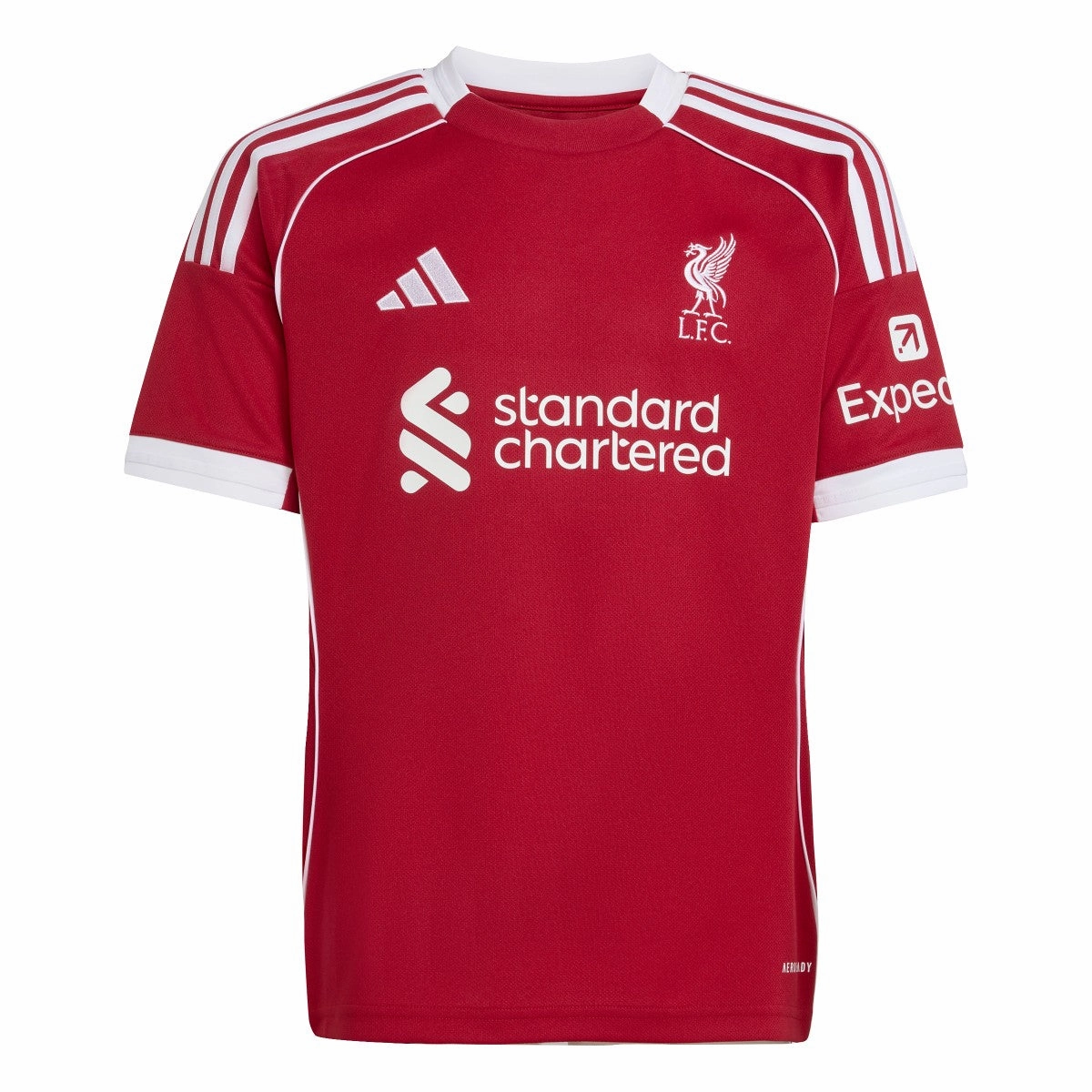 Junior's Liverpool FC 2025/26 Home Soccer Jersey Bold Trim