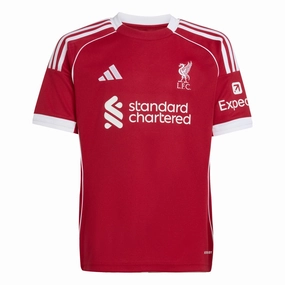 Junior's Liverpool FC 2025/26 Home Soccer Jersey Bold Trim