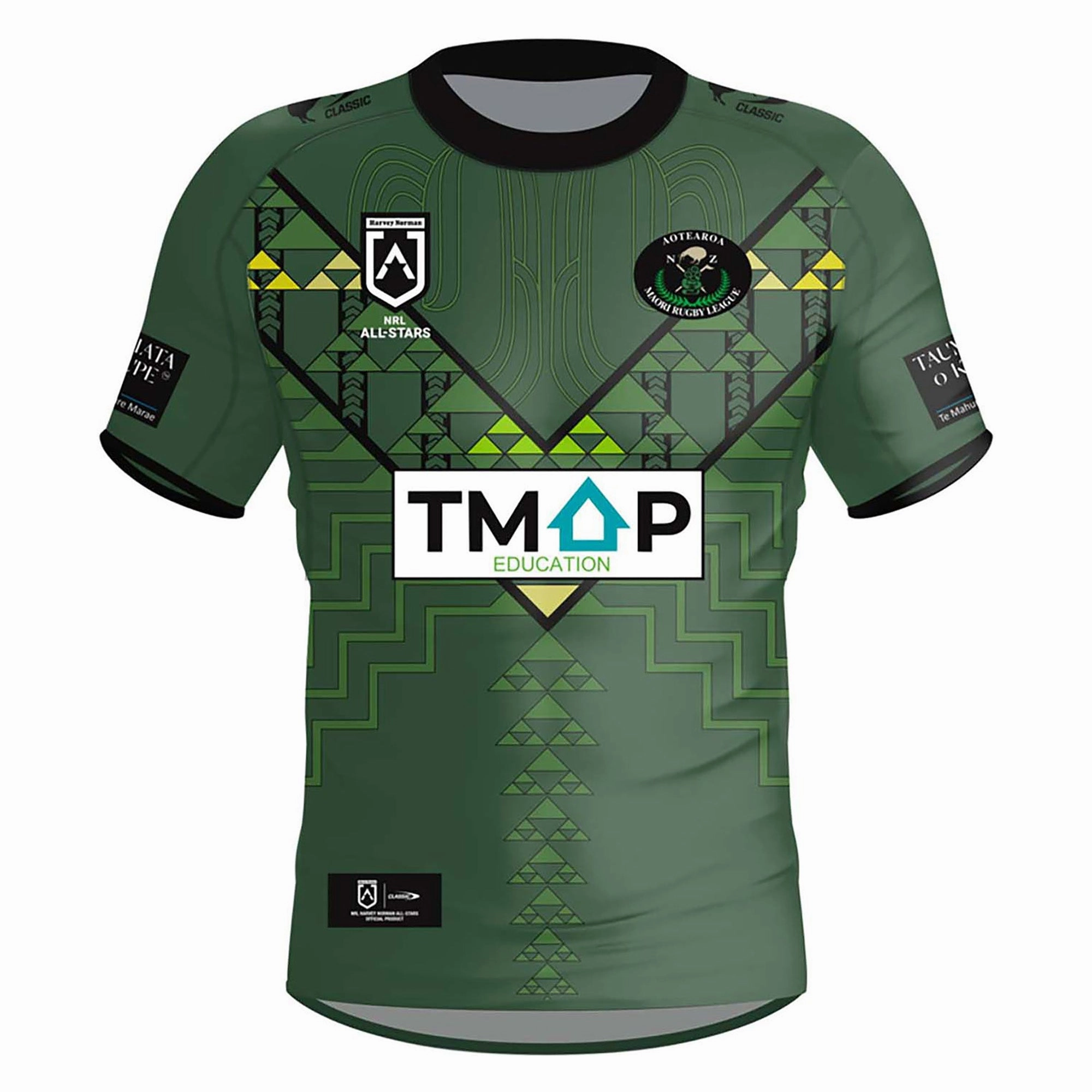 Junior's Maori All Stars 2024 Jersey Moisture Wicking Technology Stretchable Side Inserts