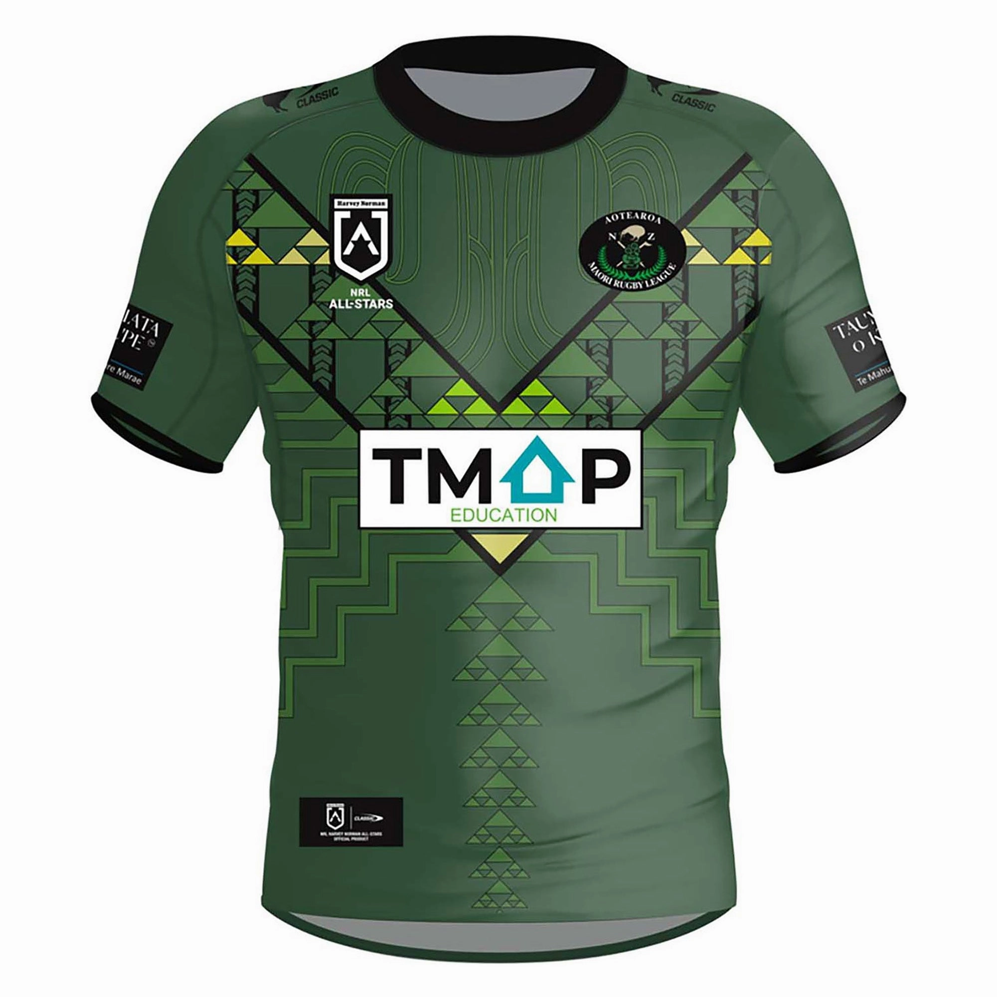 Junior's Maori All Stars 2024 Jersey Durable Double Stitched Seams