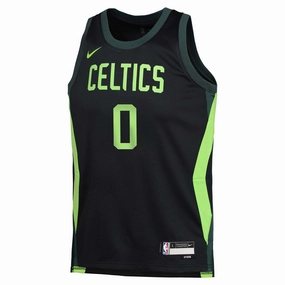 Junior's NBA Boston Celtics Jayson Tatum 2024/25 City Edition Swingman Jersey High Flexibility Agile Motion