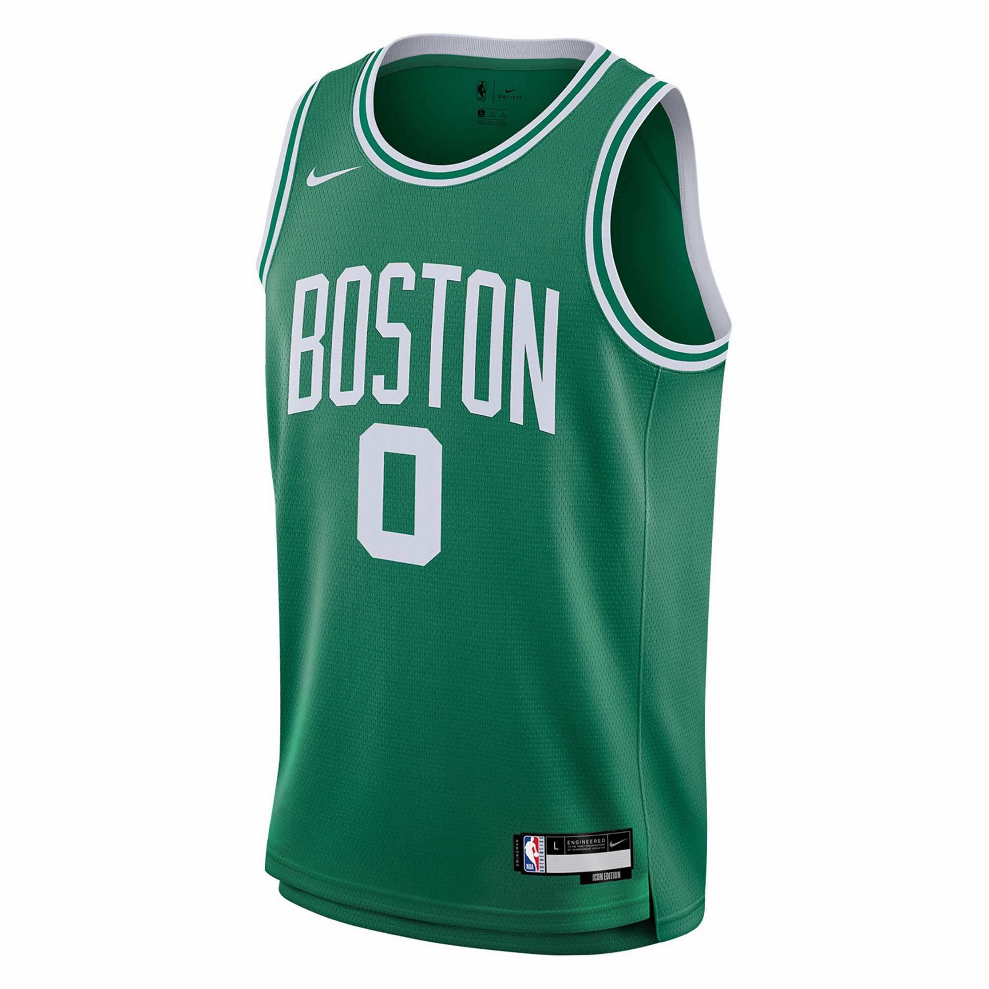 Junior's NBA Boston Celtics Jayson Tatum Icon Swingman Jersey Quick Release Moisture Transfer Fitness Look