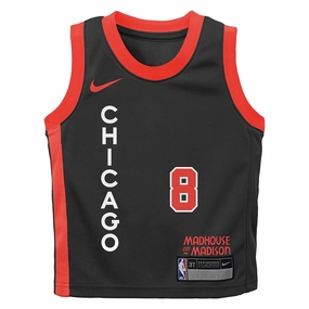 Junior's NBA Chicago Bulls Zach LaVine 2023/24 City Edition Swingman Jersey Contrast Binding