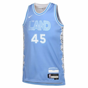 Junior's NBA Cleveland Cavaliers Donovan Mitchell 2024/25 City Edition Swingman Jersey Durable Moisture Management Sporty Appeal