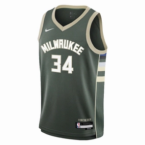 Strategic Perforation Design Junior's NBA Milwaukee Bucks Giannis Antetokounmpo Icon Swingman Jersey