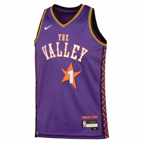 Junior's NBA Phoenix Suns Devin Booker 2024/25 City Edition Swingman Jersey Stretch Flex Panels