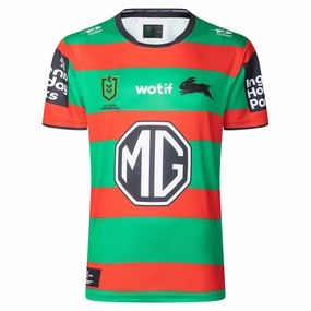 Junior's NRL South Sydney Rabbitohs 2025 Home Jersey Ultimate Comfort Lining Flexible Knit Construction