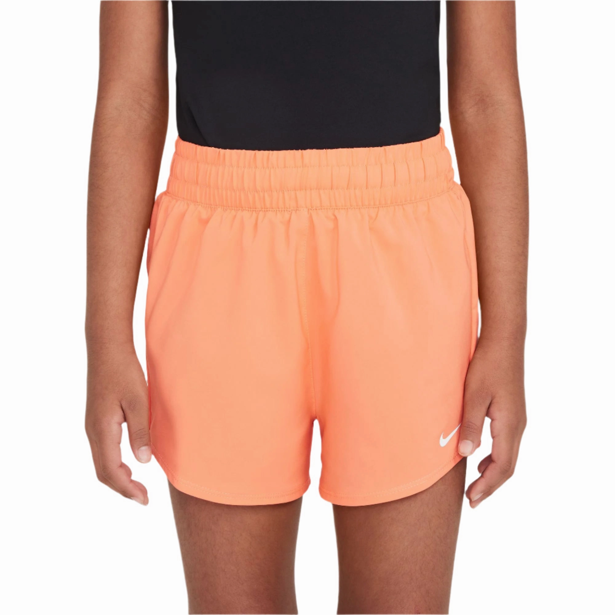 stretchy design Junior's One High-Waisted Woven Training Shorts