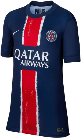 Muscle Friendly Airflow Enhancing Texture Junior's Paris Saint-Germain 2024/25 Home Stadium Soccer Jersey