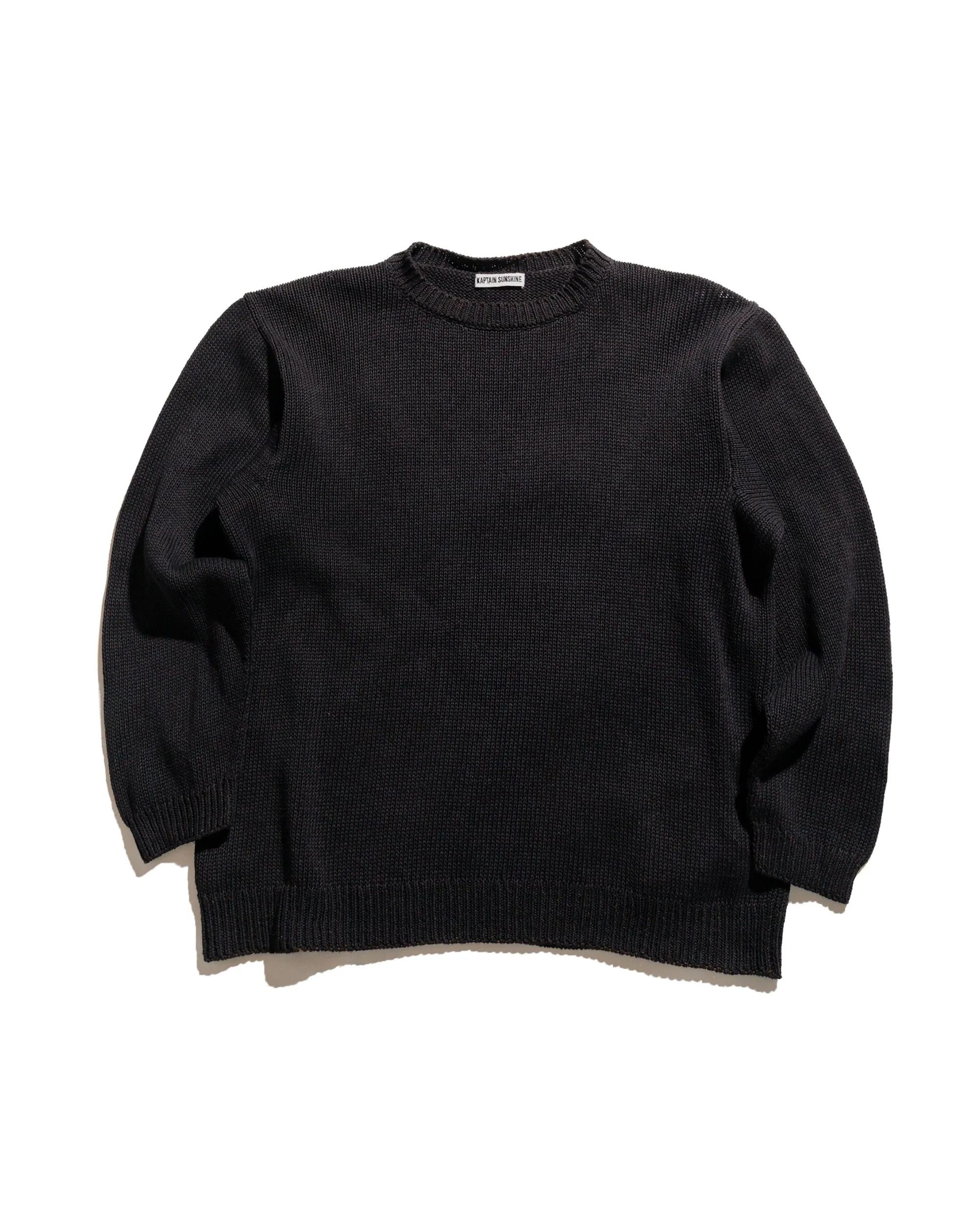KAPTAIN SUNSHINE Cotton Washi Hand Frame P/O Ink Black Daily Fit
