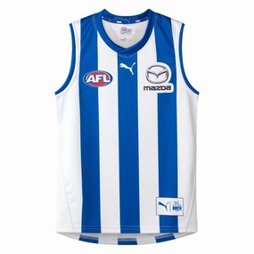 Kid's AFL North Melbourne Kangaroos Football Club 2024 Home Replica Jersey Low Profile Seam Construction