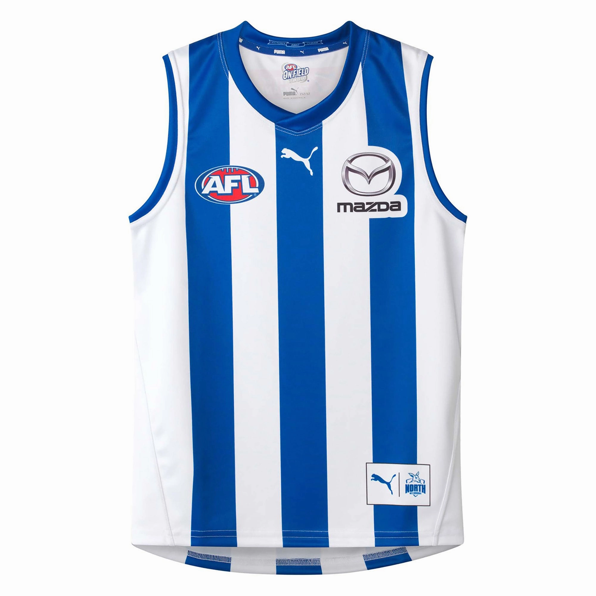 Relaxed Performance Kid's AFL North Melbourne Kangaroos Football Club 2024 Home Replica Jersey